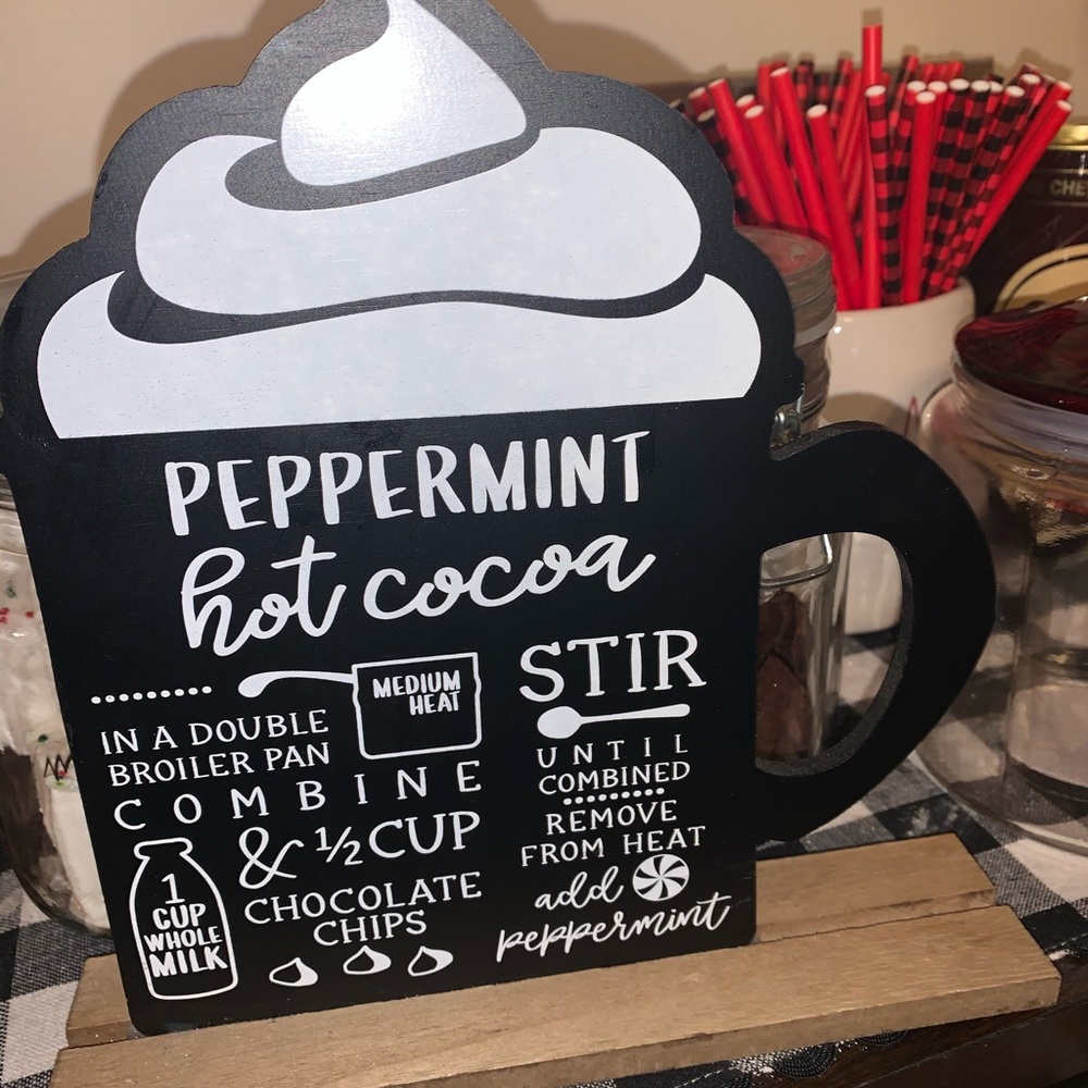 Target dollar spot hot cocoa sign